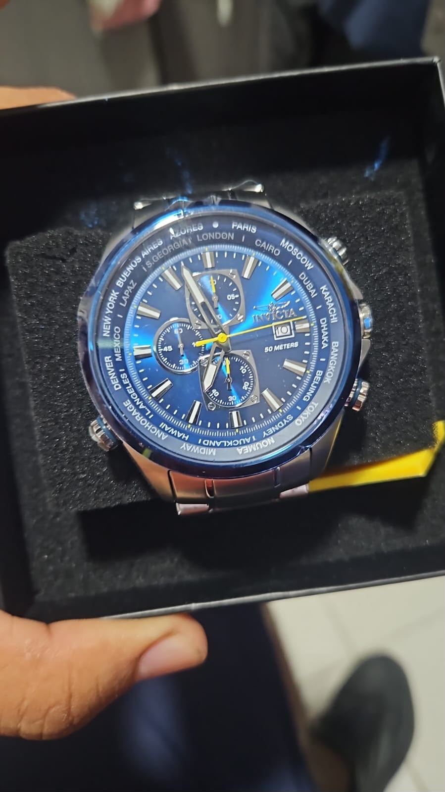 ⌚ Invicta Aviator 47818 — Blue Dial / Stainless Steel